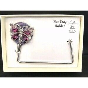 Spring Street Handbag Purse Holder Pink Crystals New Box GREAT GIFT